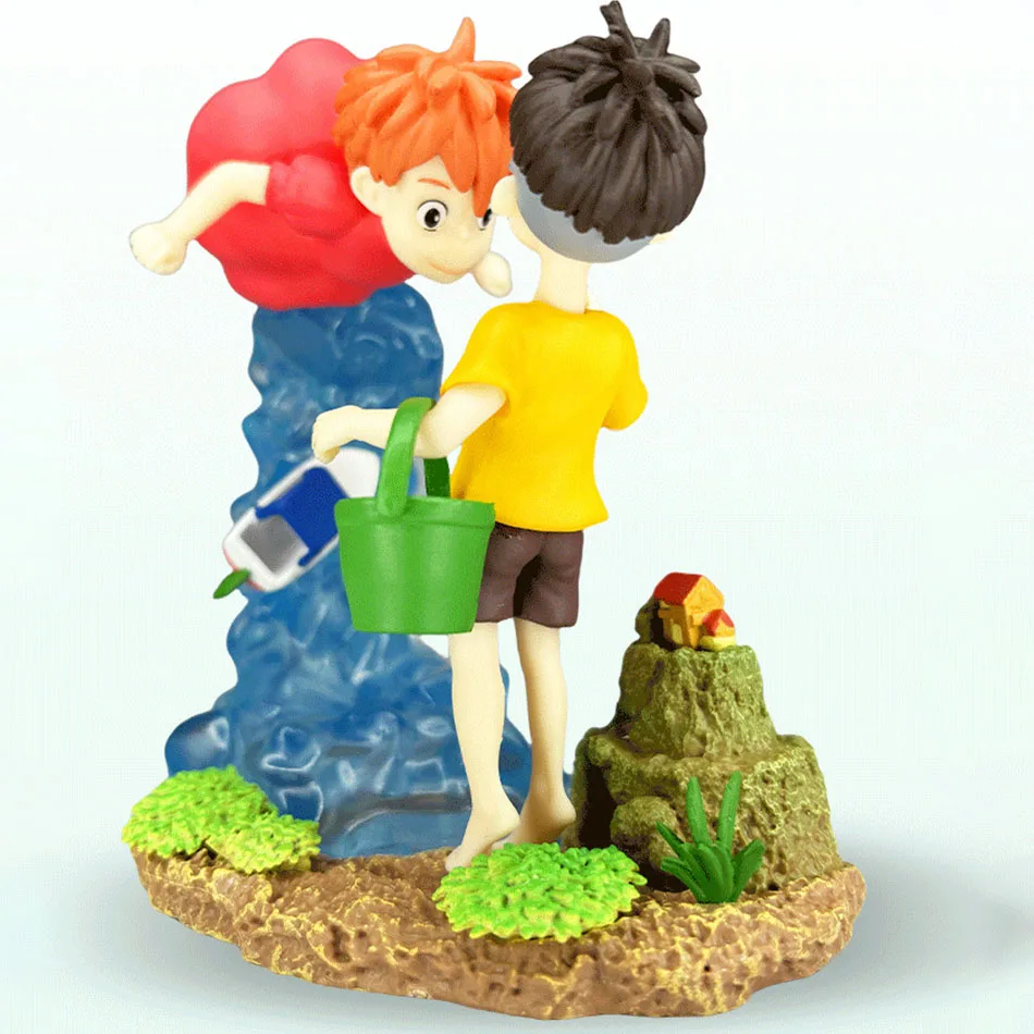 NewGolden Fish Himeji Gk Miyazaki سلسلة الرسوم المتحركة أنيمي اليدوية هدية تمثال الديكور على جرف Boniu Sosuke اللعب الهدايا #3