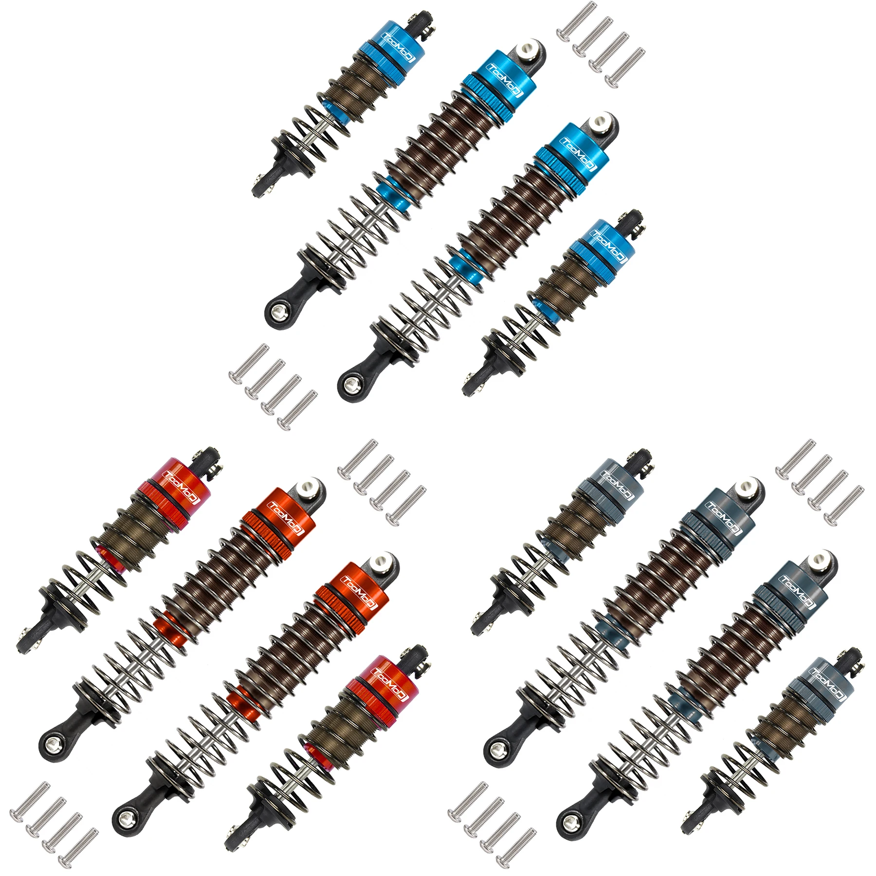 1/10 70MM 95MM RC Oil Filled Shock Absorbers Kit for Tamiya TT-02B DT-02 DT-03 DT-04 1/10 Buggy Car Upgrades Parts