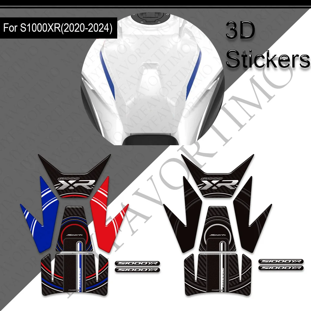 สติกเกอร์สำหรับรถ BMW S1000XR S 1000 XR M1000XR 2020-2024 3D แผ่นยางเรซินรถจักรยานยนต์แผ่นถังน้ำมันอุปกรณ์เสริมสติกเกอร์ป้องกันกันน้ำ