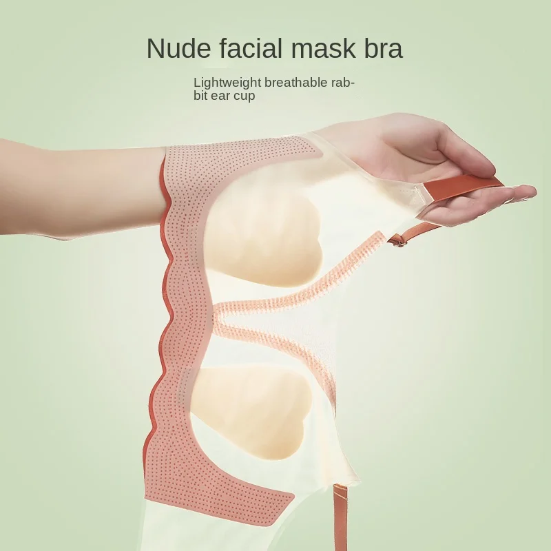 Ultra-cienka koronka bezszwowa bielizna duże piersi damskie pokazują małe bez stalowych kółeczek wygodne oddychające biustonosz do spania bez piersi