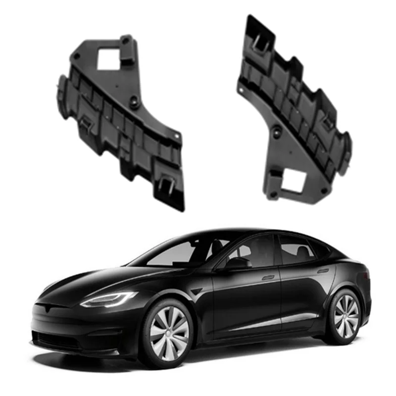 A04E-1Pair Headlight Bumper Support Bracket 1453375-00-A 1453376-00-A Car Accessories For Tesla Model 3 Y 2017-23