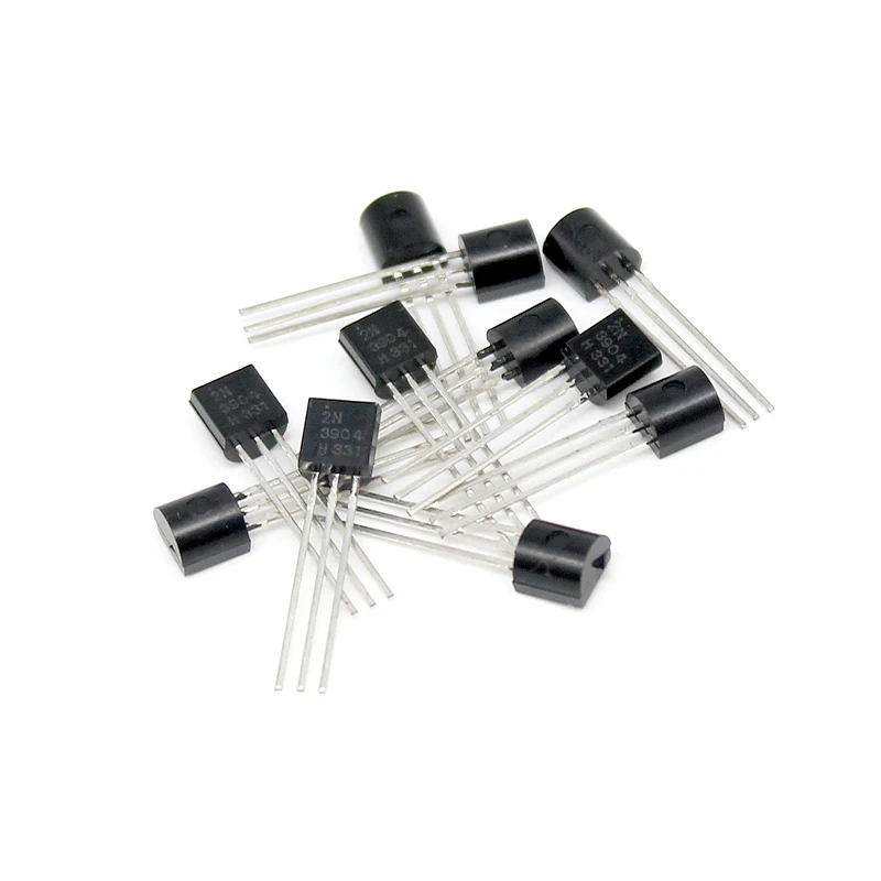 50Pcs 2N3904 Transistor, Silicon Npn Transistor To-92 Plastic Pakket, algemene Versterker 40V 0.2a Triode Transistor Set In Voorraad