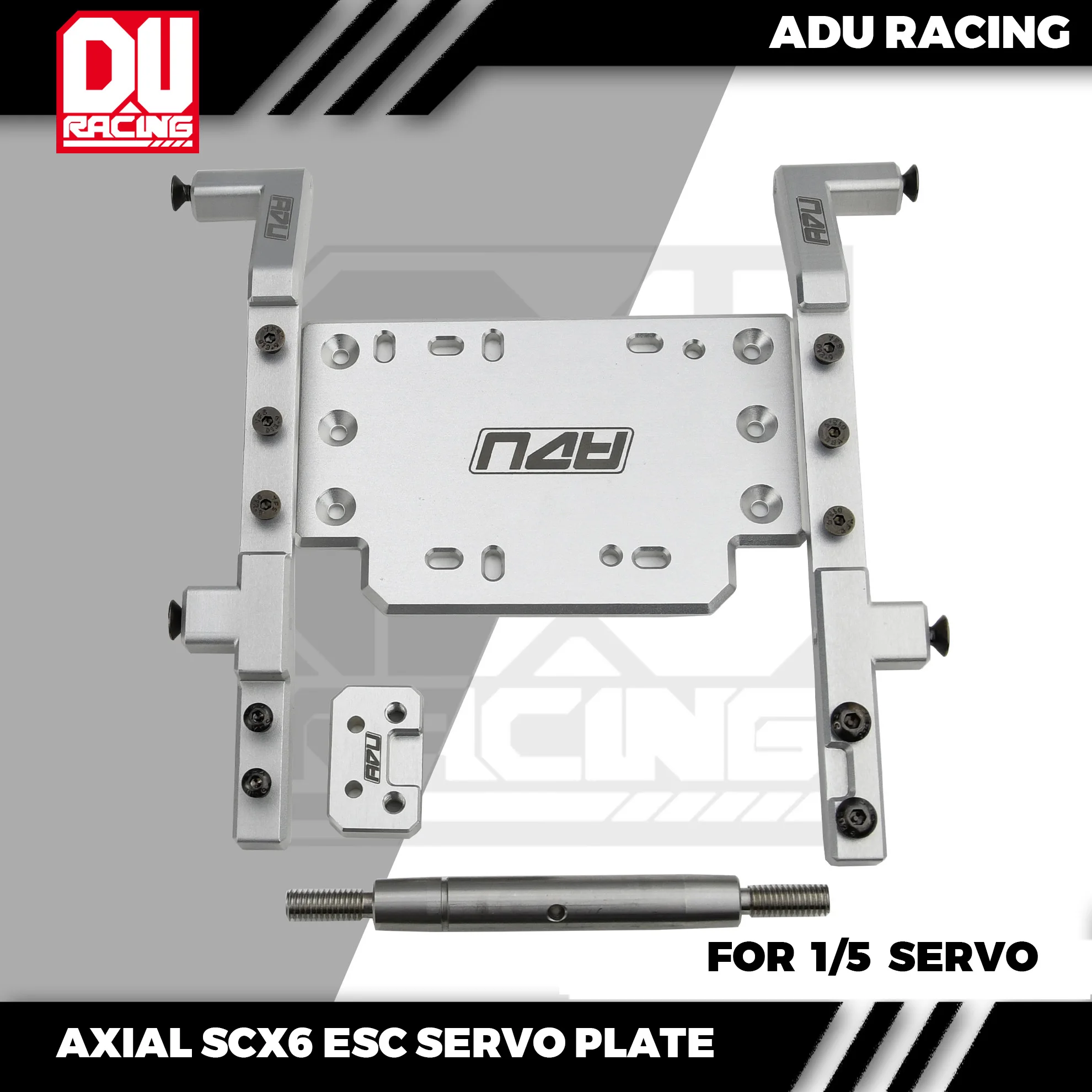 ADU RACING 7075-T6 ALU Front Servo ESC Mount FOR AXIAL SCX6 AXI251005