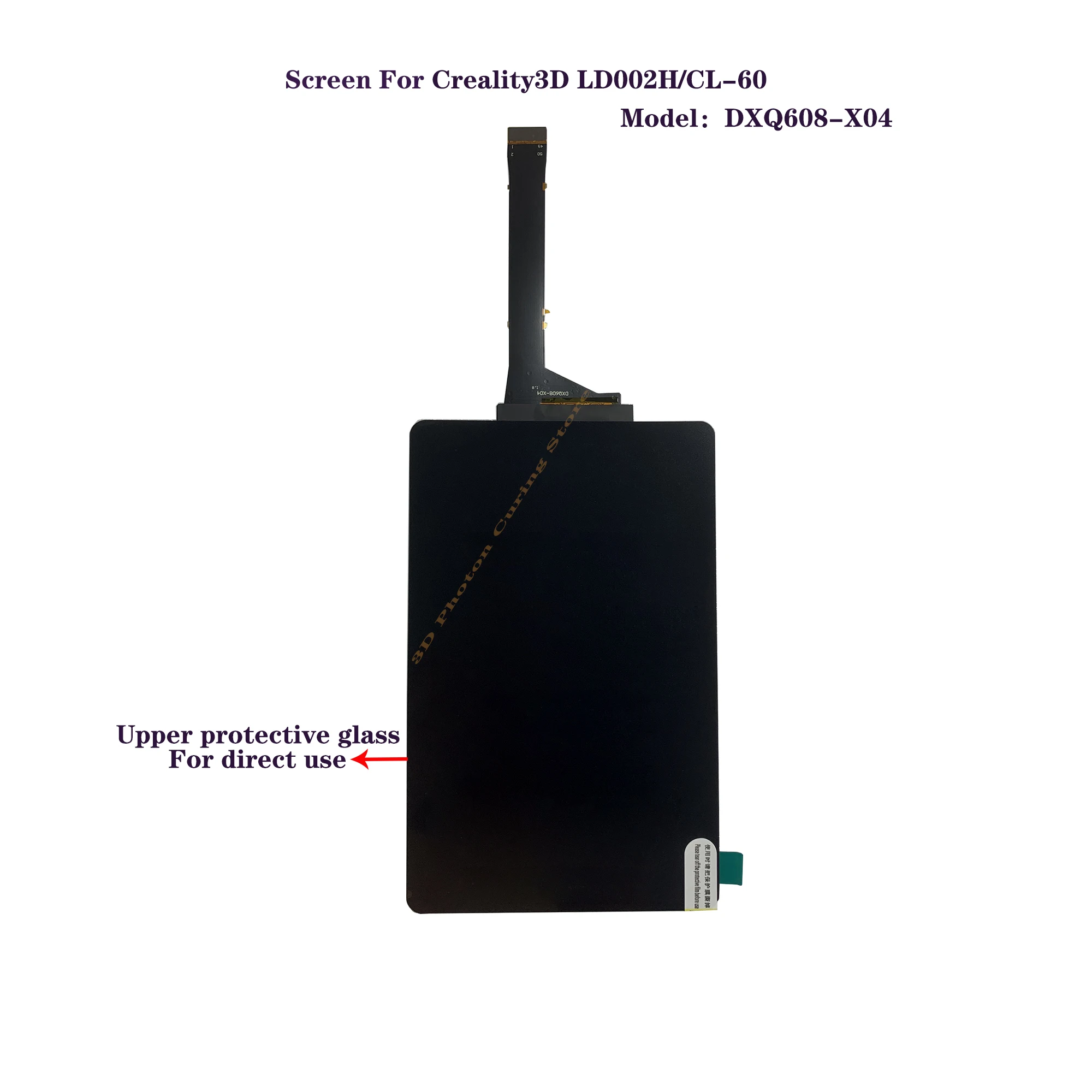 CREALITY3D LD-002H 6.08inch 2K LCD Screen Monochrome LCD Screen For LCD 3D Printer appropriative Cover plate