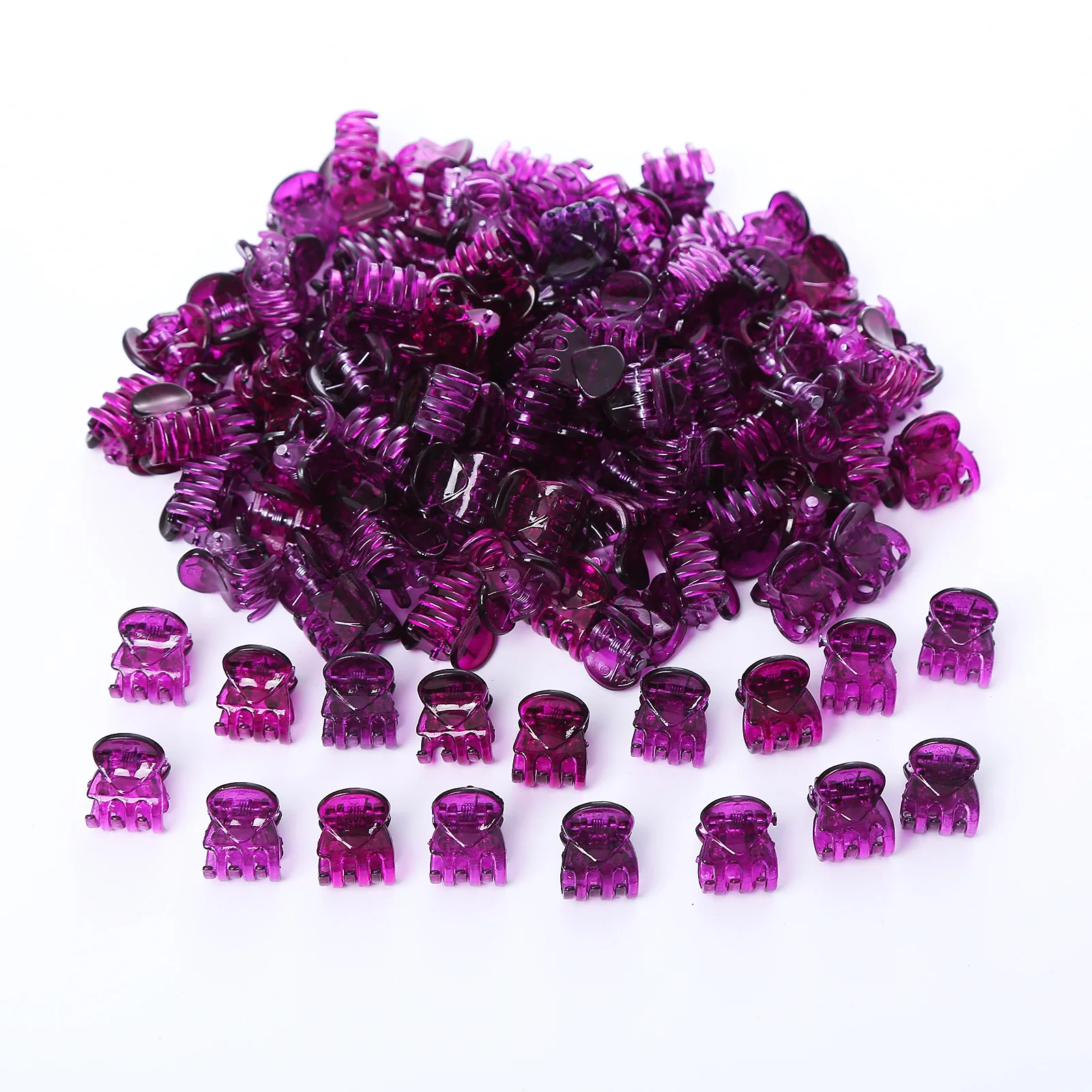 10/20 Teile/satz Kunststoff Kleine Größe Haar Klaue Mädchen Nette Mini Haar Clips Haar Zubehör Transparent Klaue Clip Kinder headwear Geschenk – Detail 8