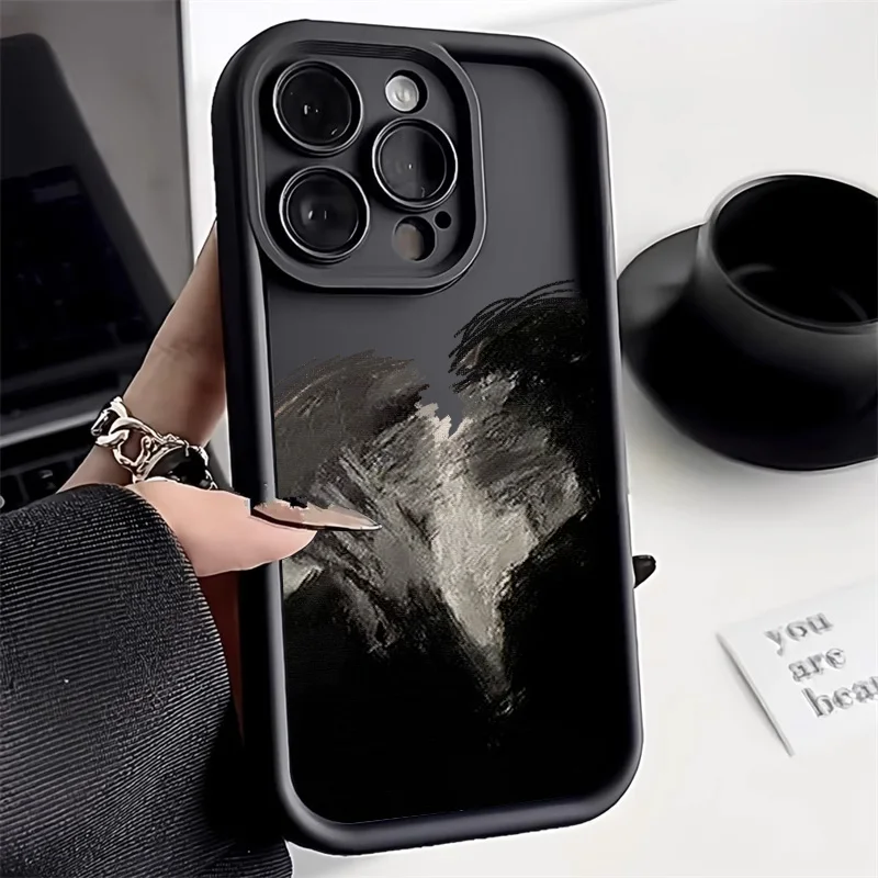 

Oil Painting Art Phone Case For iPhone 16 Pro Max 15 14 13 12 11 Pro Max 7 8 Plus SE 2020 XSMax XR X Shockproof Soft Matte Cover