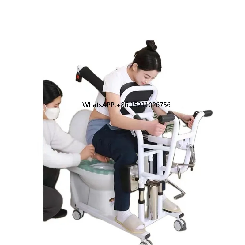 

Multifunctional Paralysis Patients Bedridden Elderly Hydraulic Lifting Nursing Specific - Toilet Chair Shifting Machine