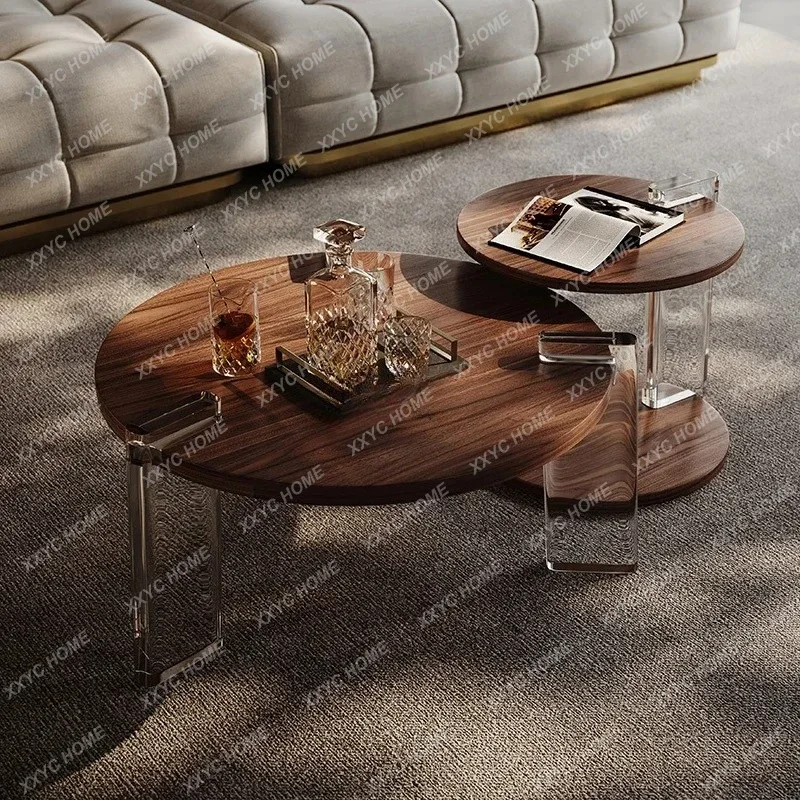 

A Italian minimalist coffee table living room home acrylic light luxury high sense