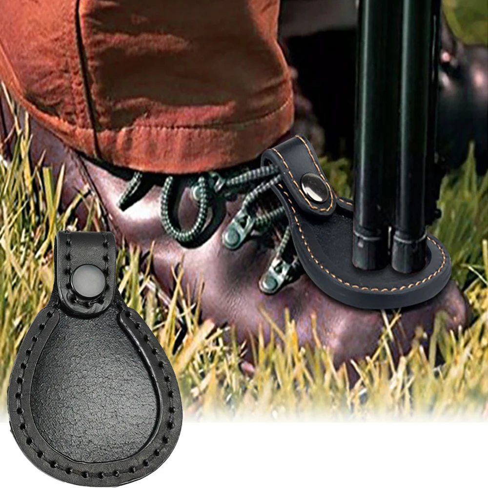 Tactical Leather Toe Protector Pad, Gun Barrel Rest Shoe Protection, Caça Tiro Resting Trap Tool, Equipamento ao ar livre