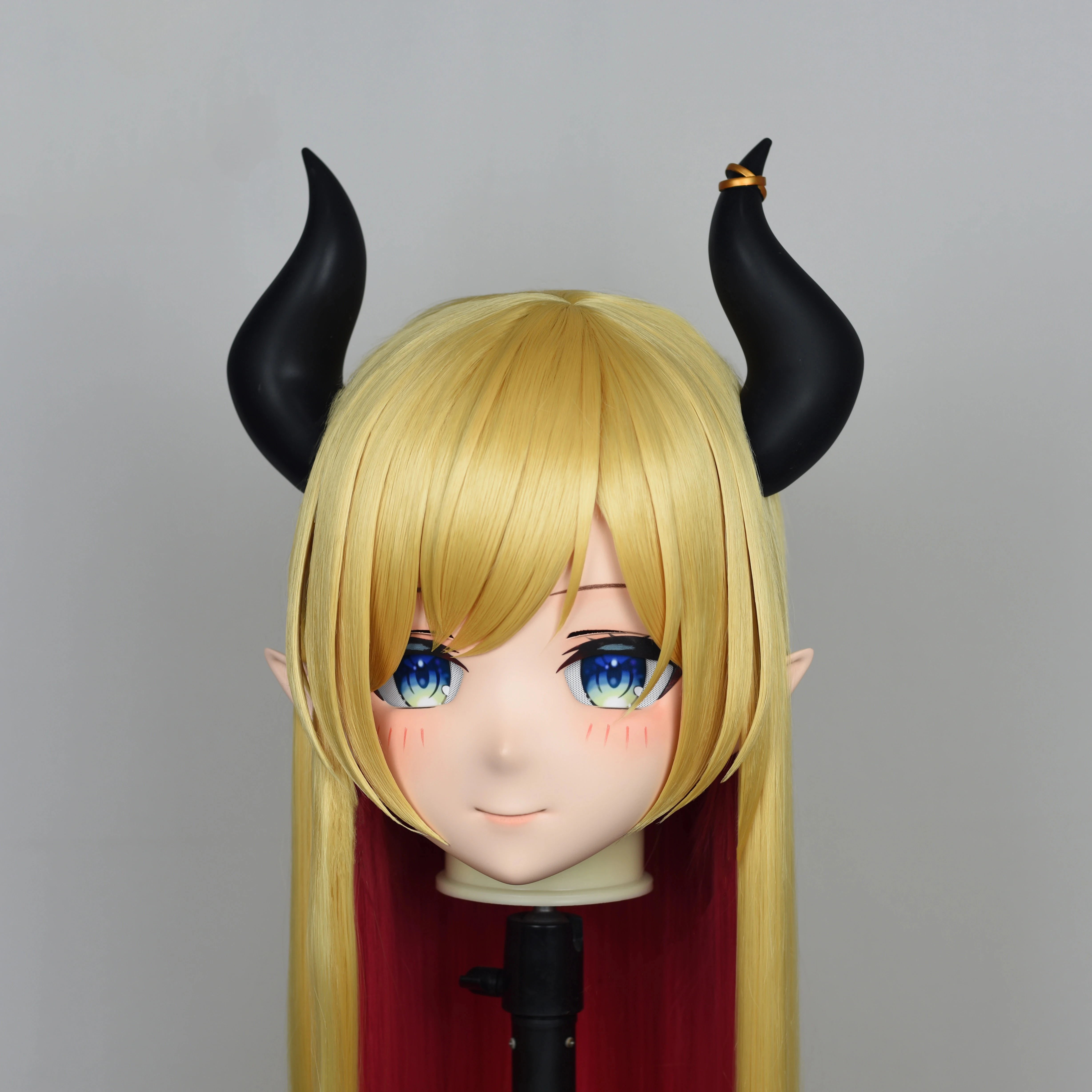 (MEO412) Customize Handmade Full Head Lockable Crossdress Male to Female Japanese Cartoon Anime Game Character Kigurumi Mask