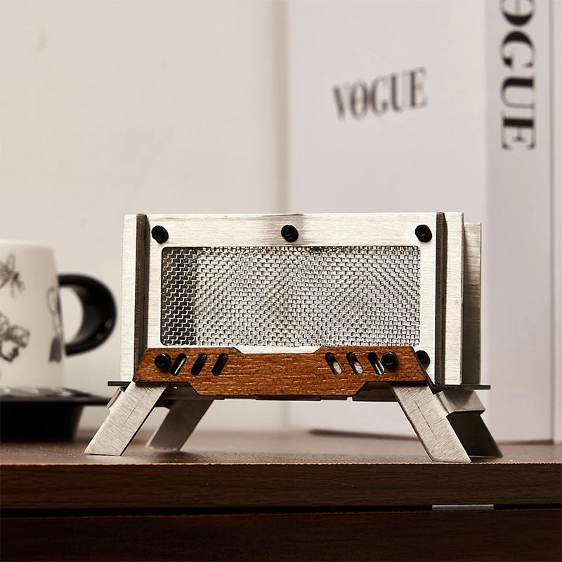 

Outdoor Camping Stainless Steel Mini Firewood Stove, Aromatherapy Stand, Portable Exquisite Home Decoration Aromatherapy Stove
