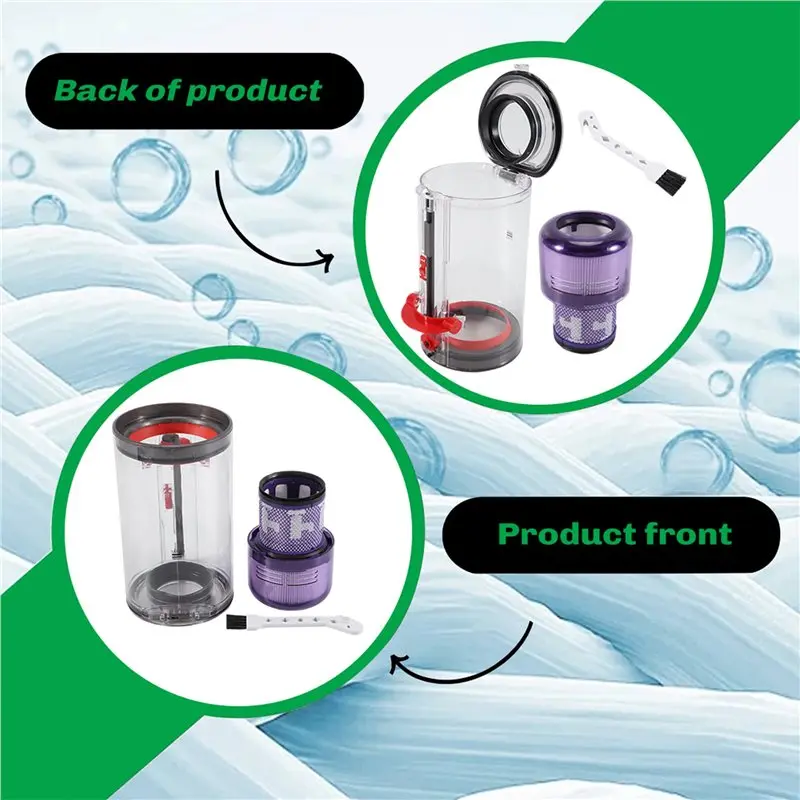 A84X-Replacement Dustbin And Filter  For Dyson V11 V15 SV14 SV15 SV22 Vacuum Cleaner Accessory  Dust Collection Bucket