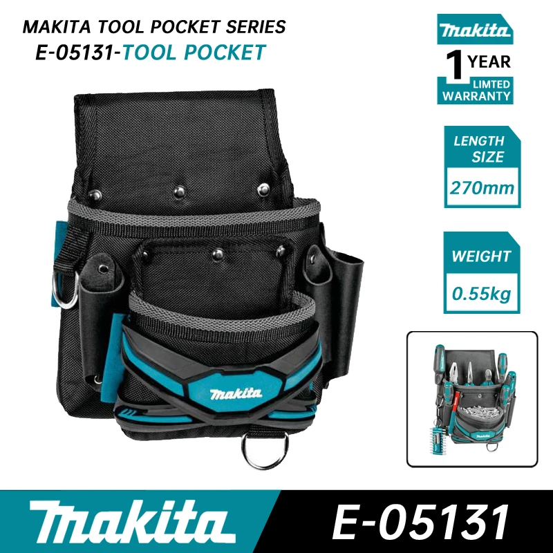 Makita Universal Pouch and Drill Holster L/R Handed E-05125 E-05131 E-05147 E-05197 E-05206 E-05212 E-05240 E-05321 E-05393