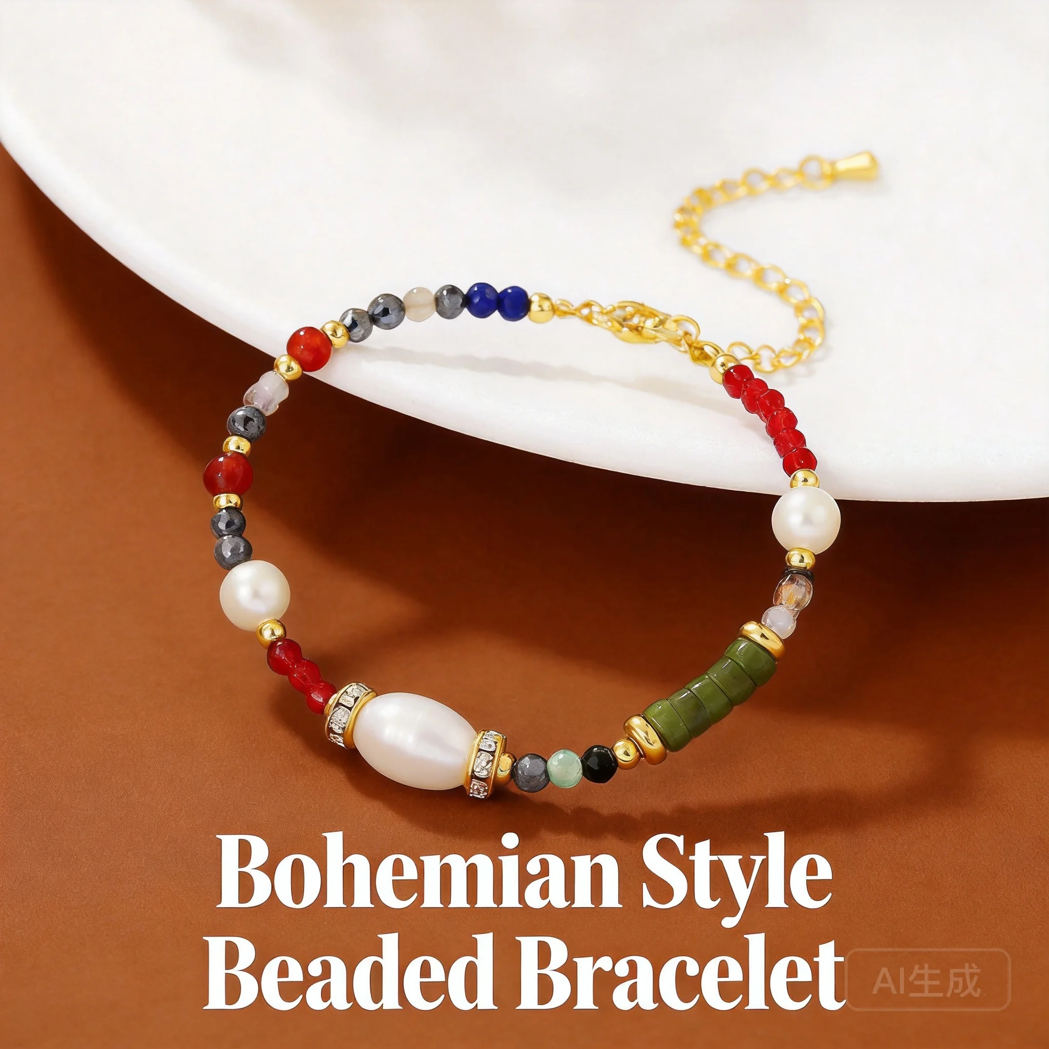 

2026 Beaded Bracelet For Women Girls Natural Stone Freshwater Pearl Zircon Aventurine Adjustable Jewelry For Daily Wear Party Gi