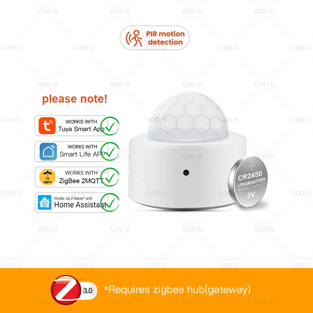 Tuya Zigbee 3,0 Motion Sensor Mit Pir + Lux Erkennung Infrarot Menschlichen Körper Infrarot Sensor Anti-diebstahl Sicherheit Detektor Sensor