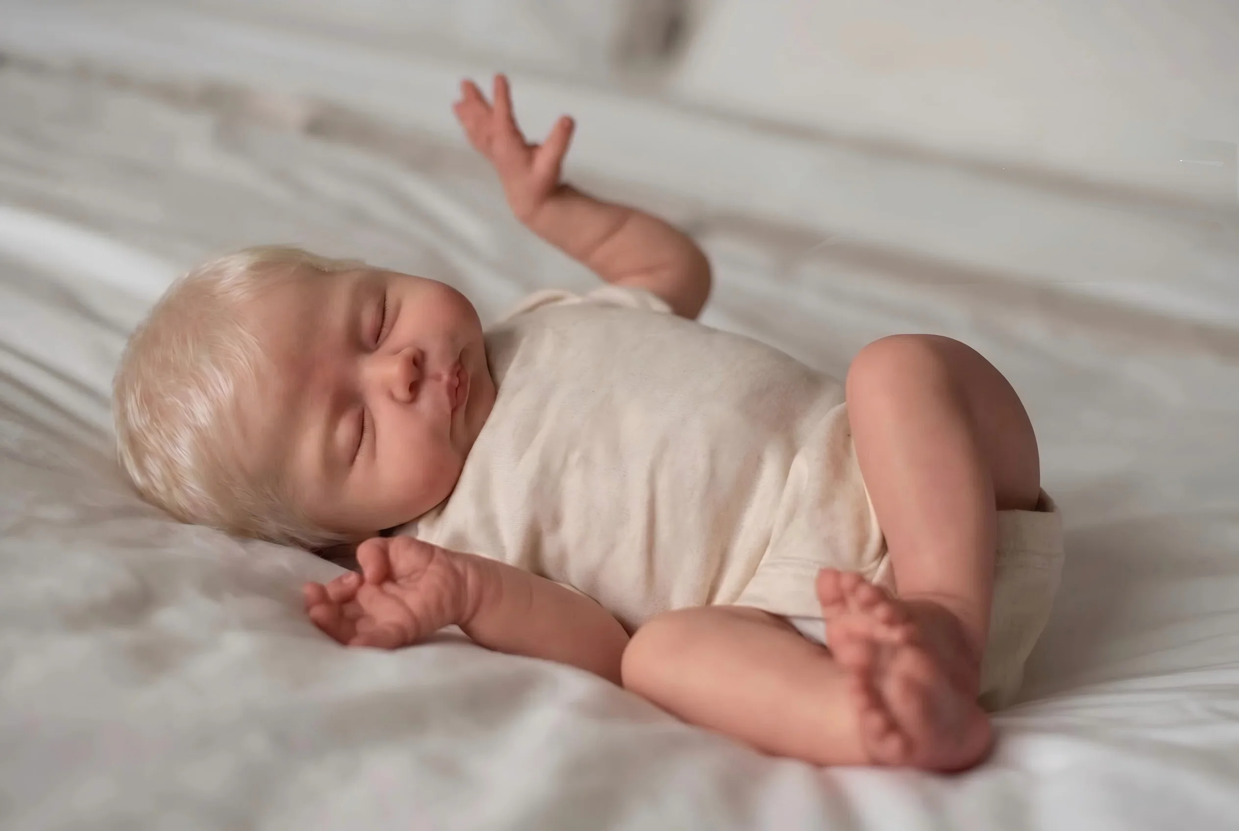 

NPK 19inch Christopher Reborn Baby Doll - Realistic 3D Skin Soft Body Hand Painted Touchable Collectible with Multiple Layers Ro