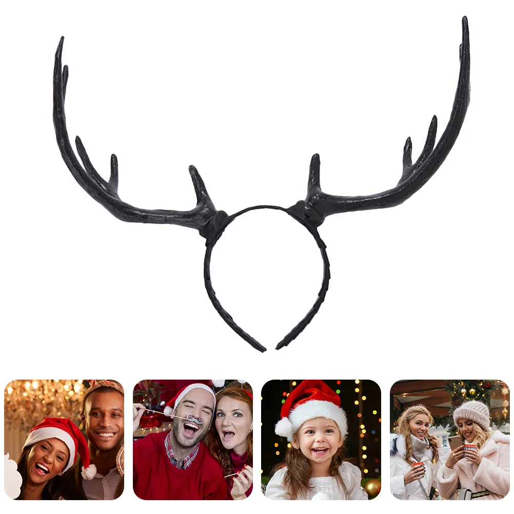 

Antlers Headband Halloween Xmas Elk Headwear For Halloween Party Decor Deer Horn Hair Band Christmas Headpiece Party Props