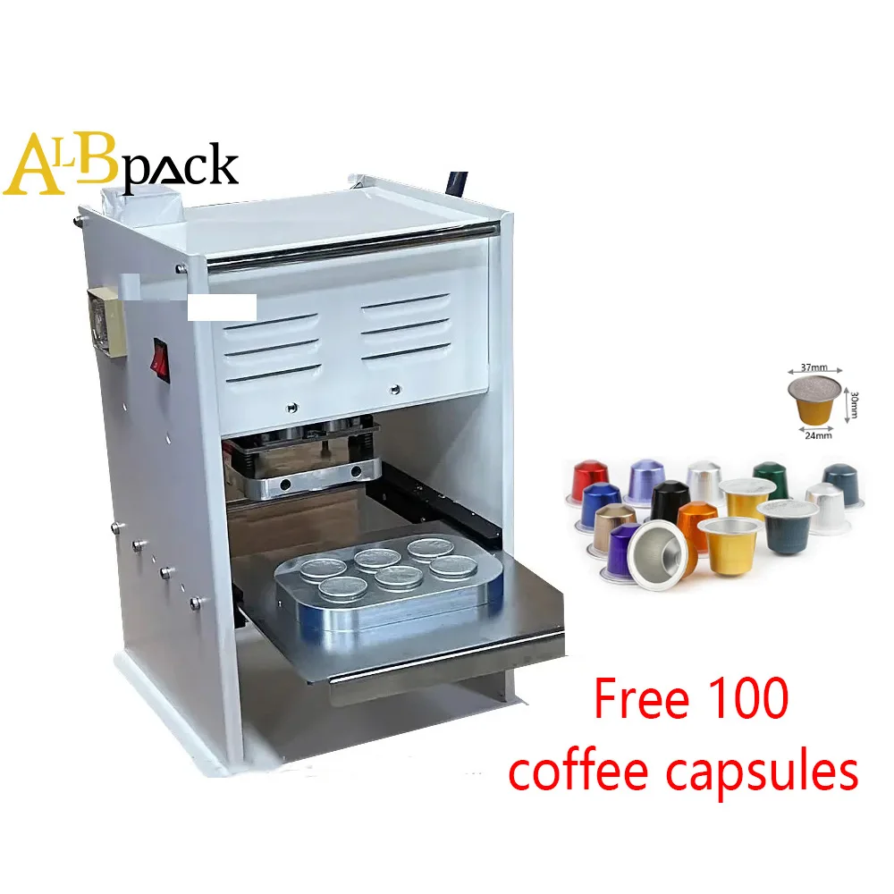 

Hot sale 37mm Dia 15ml Manual Heat Sealing Machine For Coffee Pods K Cup And Nespresso Coffee Capsules Seal Machine