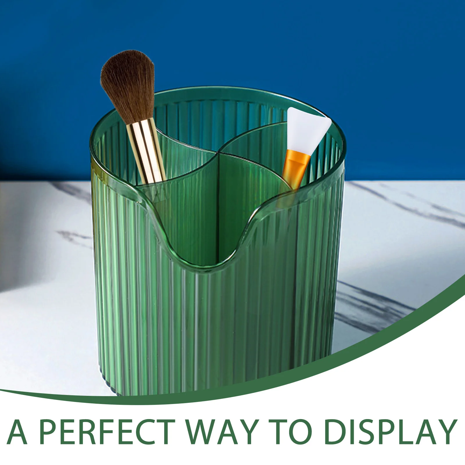 Bureau-make-upborstelhouder Duidelijke organizer voor kaptafelopslag van schoonheidshulpmiddelen Potloden Pennen Verzorgingsaccessoires