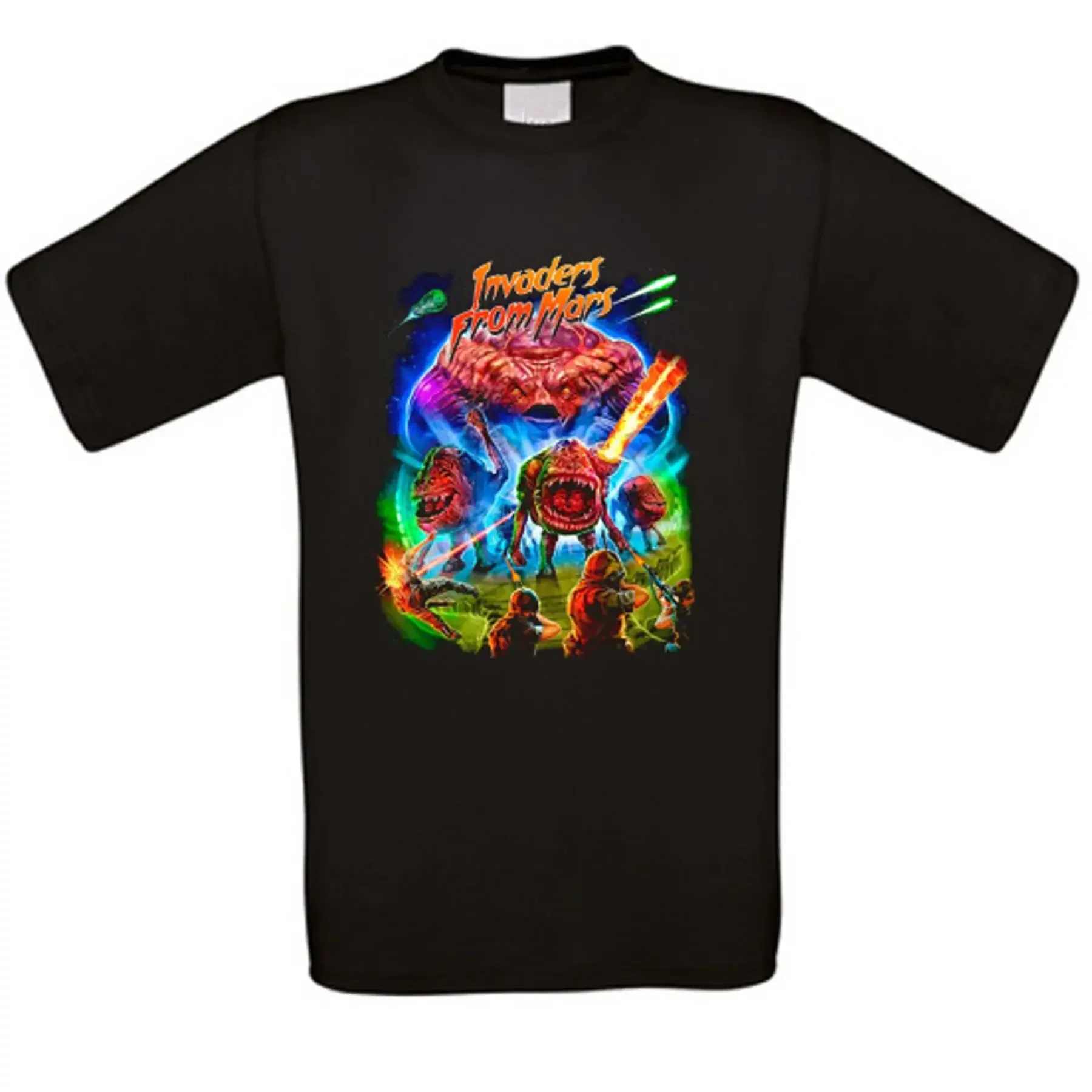 Camiseta de la película culto de terror Invaders From Mars Invasion Vom, todas las tallas, nueva