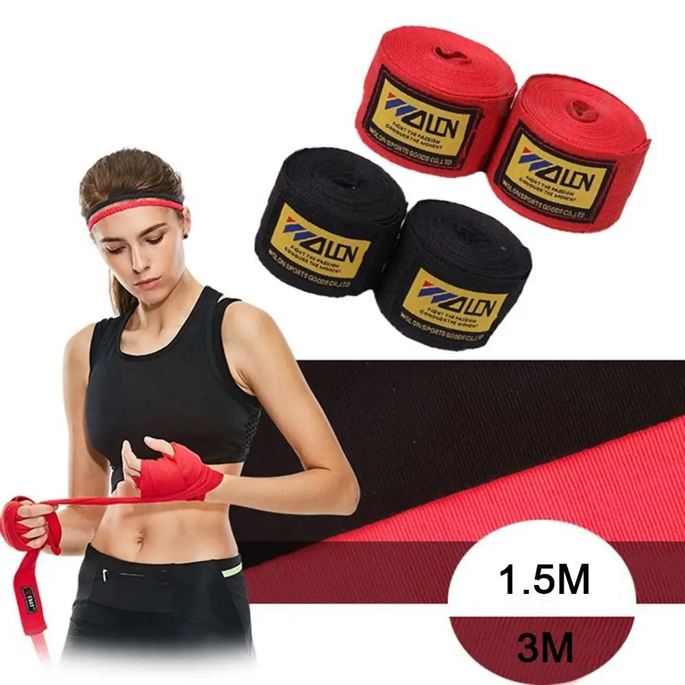2 Rolls Cotton Sports Strap Boxing Bandage MMA Hand Wraps Belt Boxing Wraps Sanda Kick Colorful
