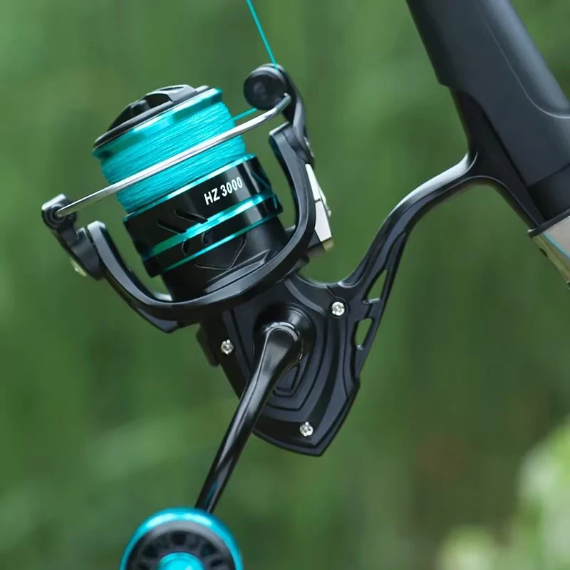 LINNHUE Fishing Reel HZ500-7000 Max Drag 10kg Metal Spool Grip Spinning Reel For Carp Reel Fishing Accessories Pesca Bass Fish