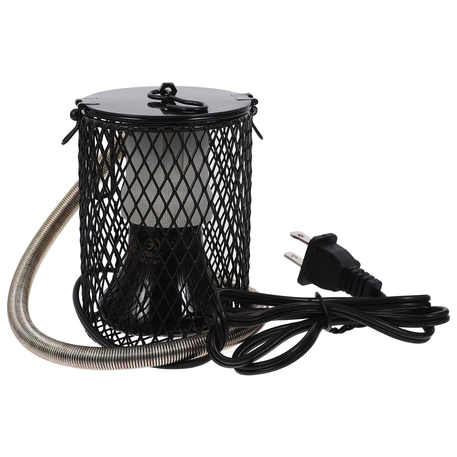 

1 set 1 Set Of Ceramic Heat Lamp Cover For Reptile Cage Tortoise Lizard Tank Pet Warming Light Holder Us Plug Metal Light Shade