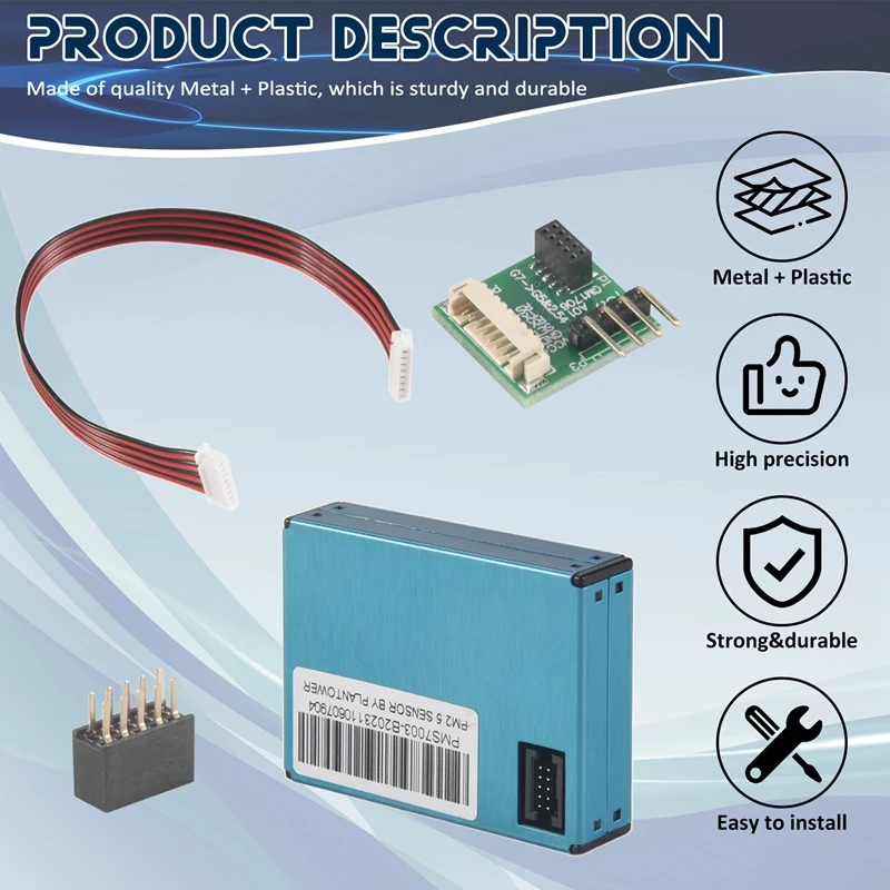 PM2.5 DUST SENSOR PMS7003 / G7 Thin Shape Digital PM2.5 Sensor (Inculd Transfer Board + Cable)