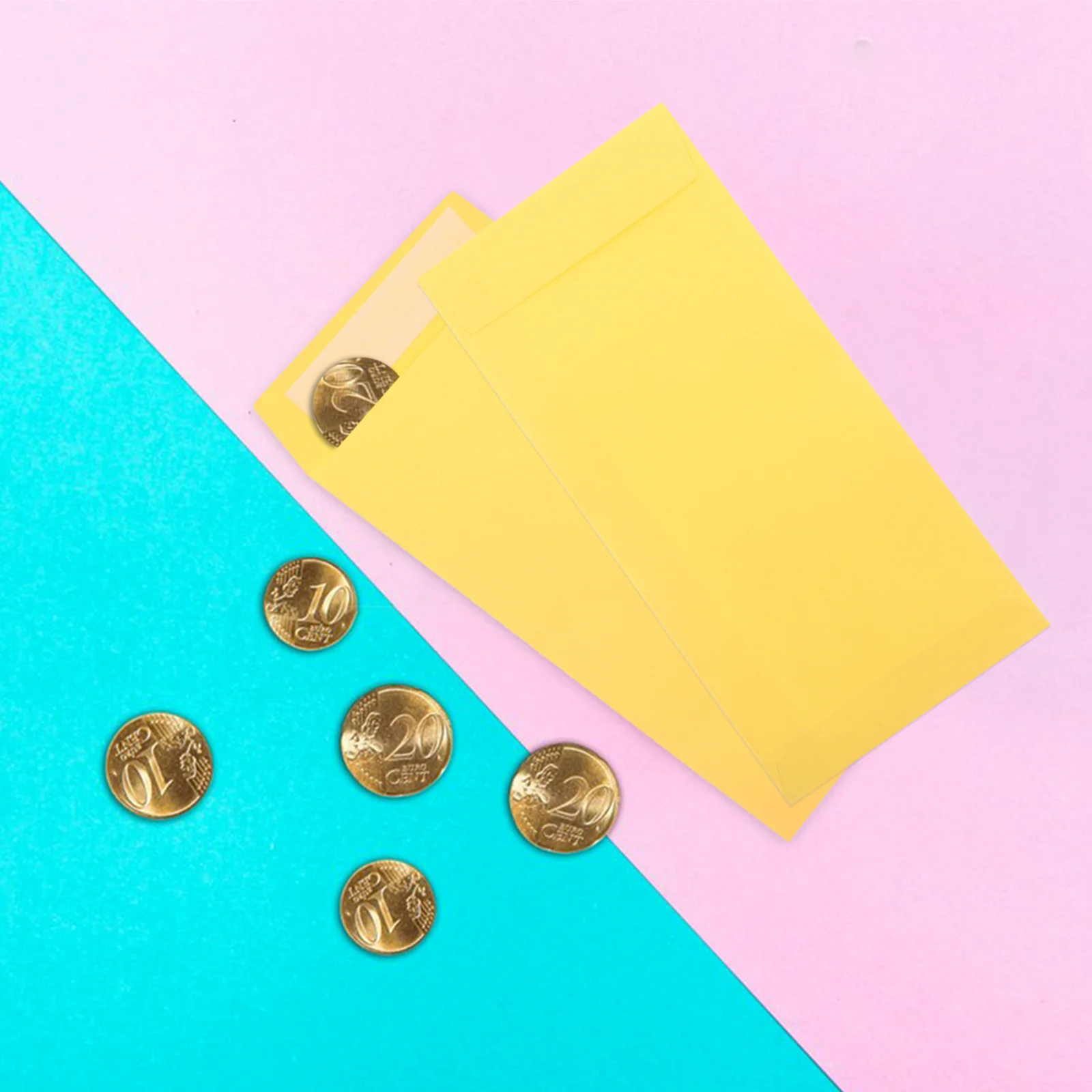 60 個シンプルなカラーのビジネス封筒紙素材大容量多機能使用セルフシールレターカバー