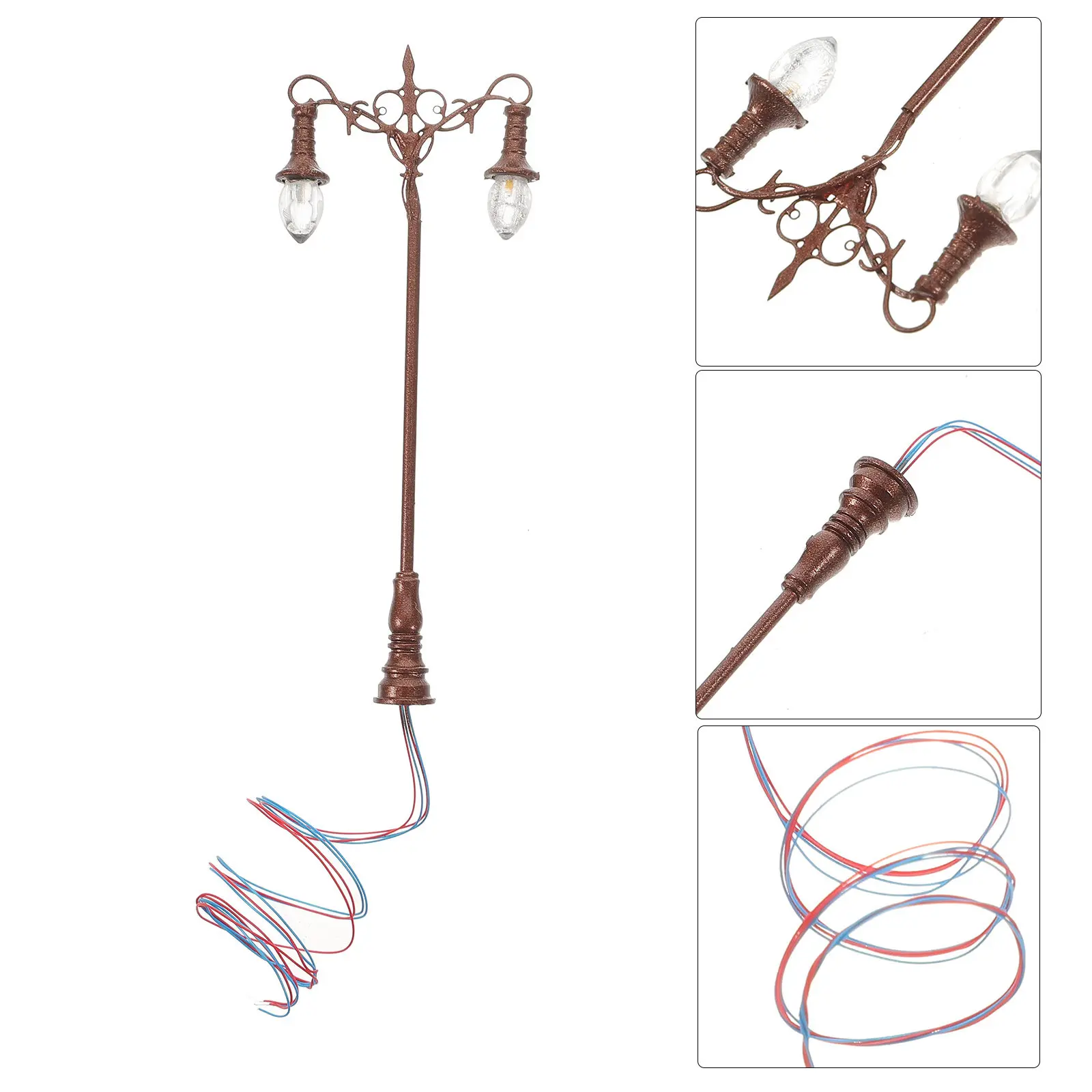 Decorative Miniature Yard Lamp For House Sand Table Decor Mini Led Garden Light Microlandscape Ornament Miniature Lamp
