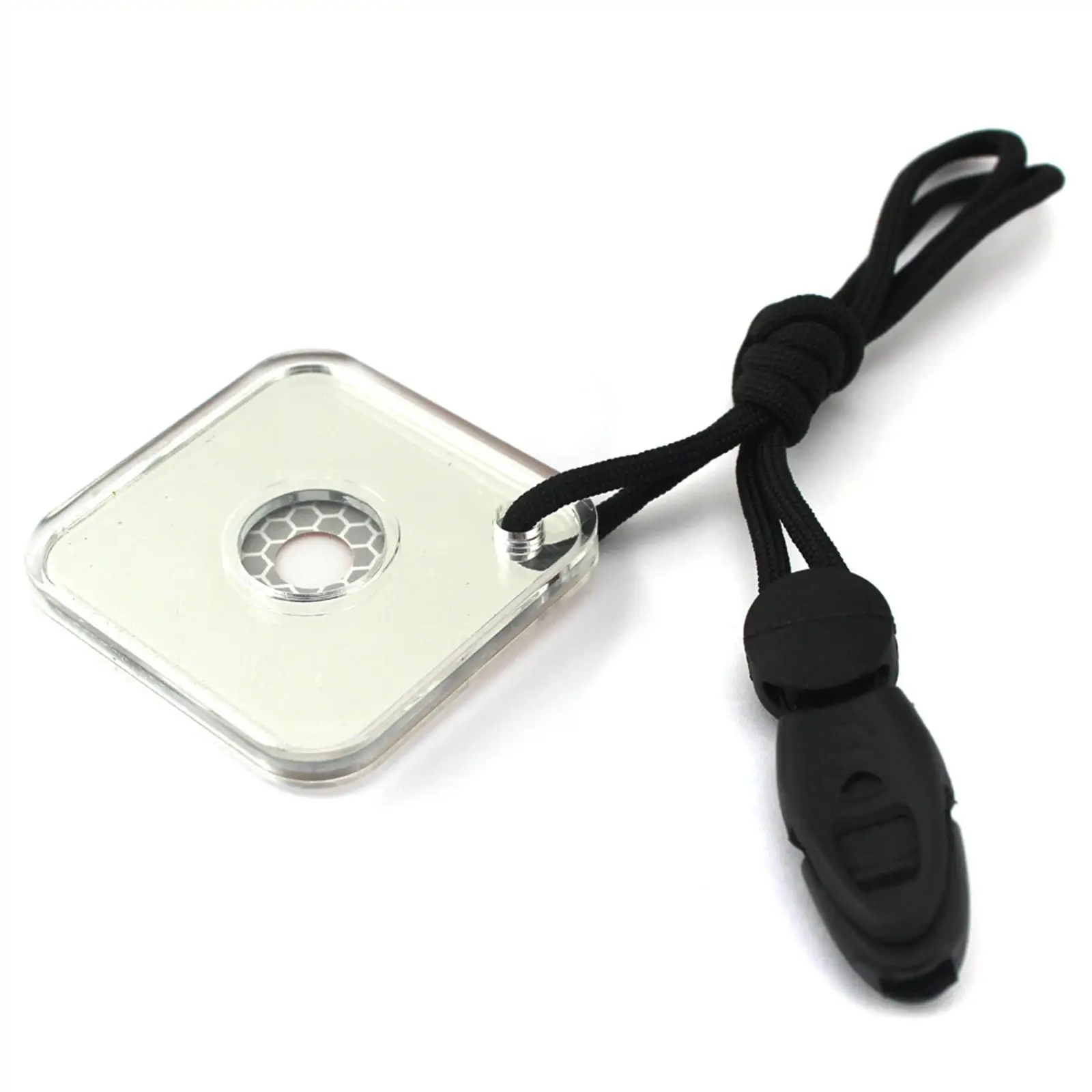 Portable Emergency Signal Mirror Reflective Survival Tool Lightweight Acrylic with Whistle for Outdoor Activities and Adventure