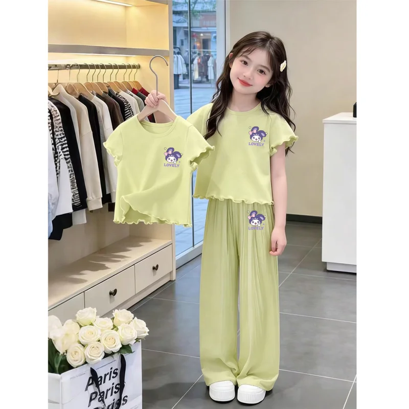 Girls' Summer Clothes2026New trendy and fashionable summer outfit for girls, popular online, two-piece children's sports set