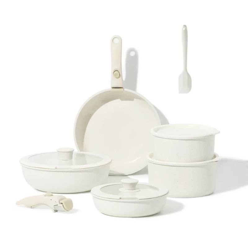 

Removable, set pot, non-stick, detachable handle, high value