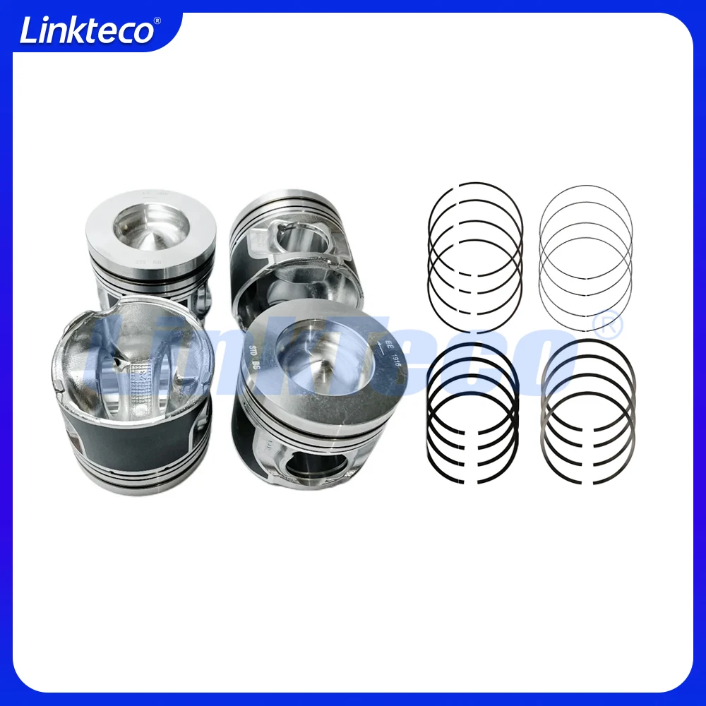 Engine Piston & Piston Rings Set Fit 2.0 L T 204DTD AJ200 Diesel For Land Rover Discovery Range Evoque Jaguar E-PACE 2.0T Diesel