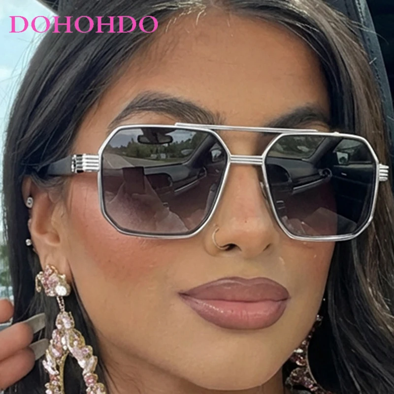 

Vintage Classic Metal Polygonal Pilot Women Sunglasses Trendy Luxury Designer Men Shades Driving Shade Sunglasses Unisex UV400