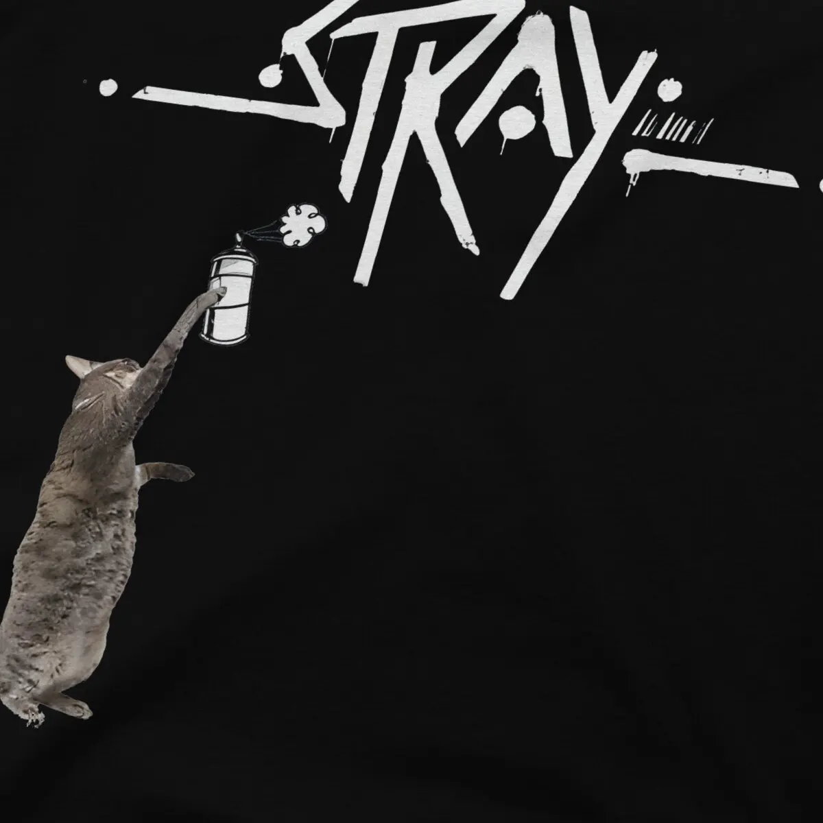 Stray Game T Shirt Grunge O-Neck TShirt Polyester Streetwear