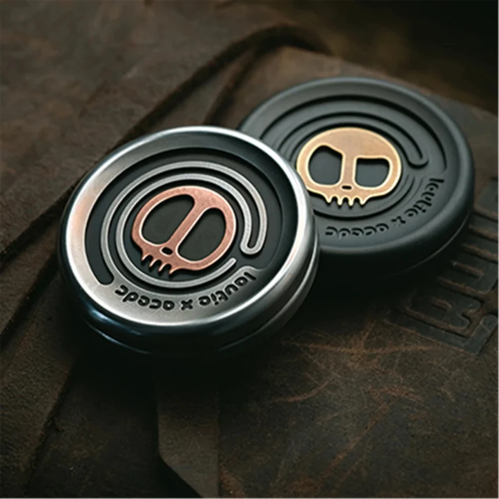 

LAUTIE Молочный колпачок Тактильная монета Металлический Спиннер Слайдер EDC Игрушки Антистресс Сенсорный СДВГ Фокусный инструмент Непоседающие игрушки