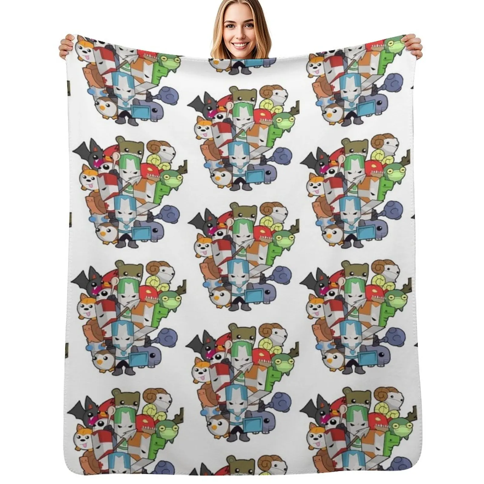 

Castle Crasher Game Of The Year Throw Blanket Warm Comfortable Blanket for Office Napping