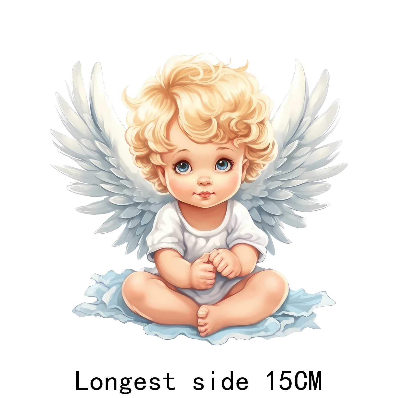 Cartoon cute little angel Heat Transfer patch for clothing DIY children\'s printing, used for clothing ironing applications