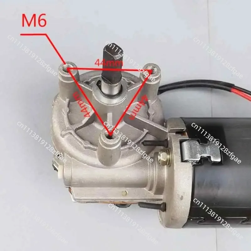 24V High Power Self-Locking Worm Gear DC Power Unit Reversible Rotation Metal Gear Hardware Parts