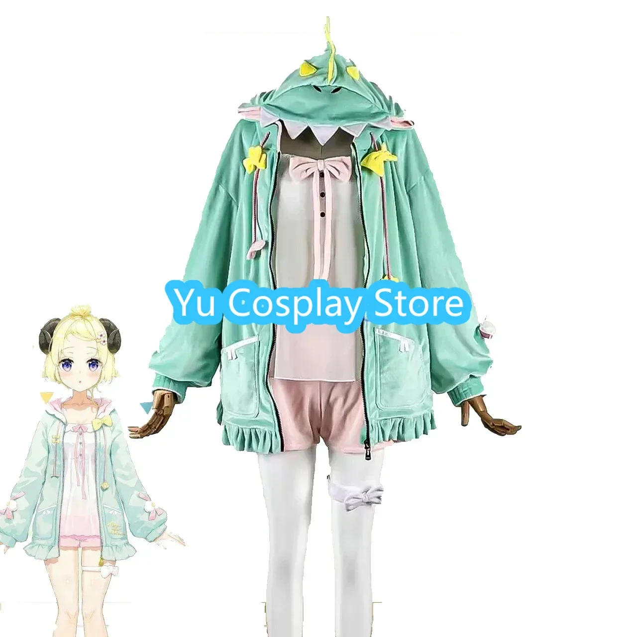 Tsunomaki Watame Dinosaur Pajamas Cosplay Costumes Vtuber Cosplay Suit Halloween Carnival Uniforms Anime Clothing Custom Made