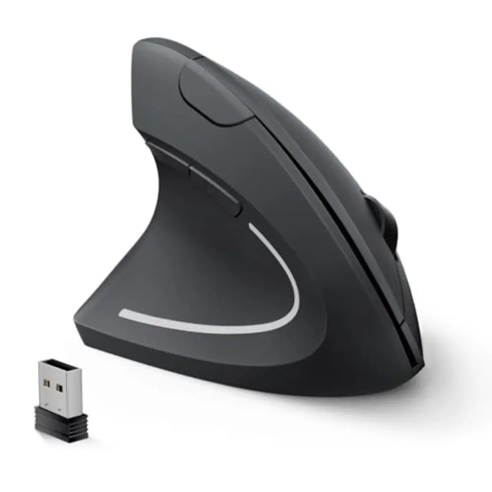 

Беспроводная мышь Lefty Design 2.4 ГГц для левшей, с регулируемым DPI, эргономичная, малошумная, 6 кнопок, вертикальная мышь для ноутбука