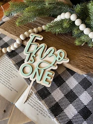3D Custom Name Cake Topper, Boho First Birthday Party, Personalized Name, First Birthday, 1st birthday,Double Layered Cake Decor