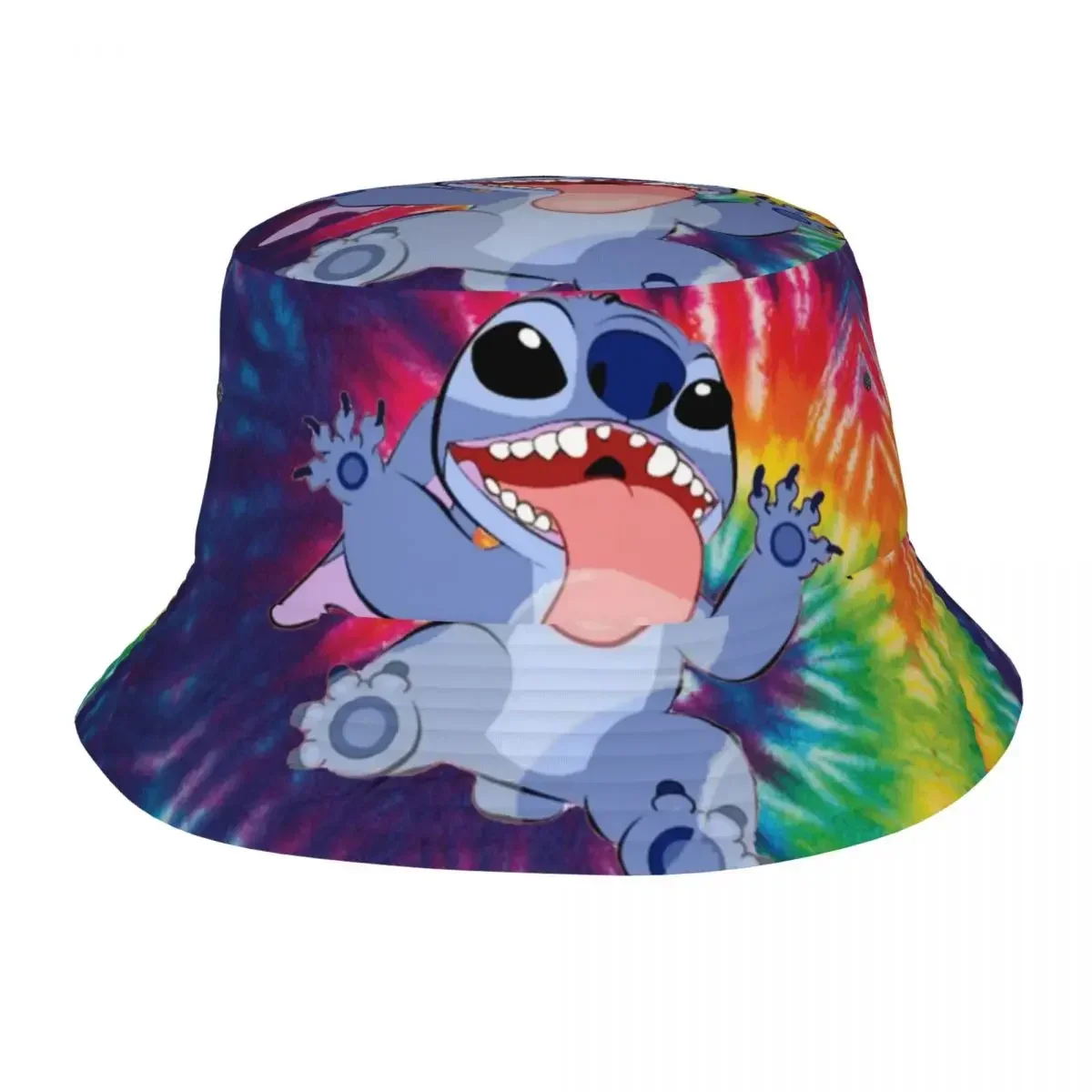 Colorful Stitch Bucket Hat Vocation Getaway Headwear Accessories Fisherman Hats for Outdoor Teen Session Hats UV Protection