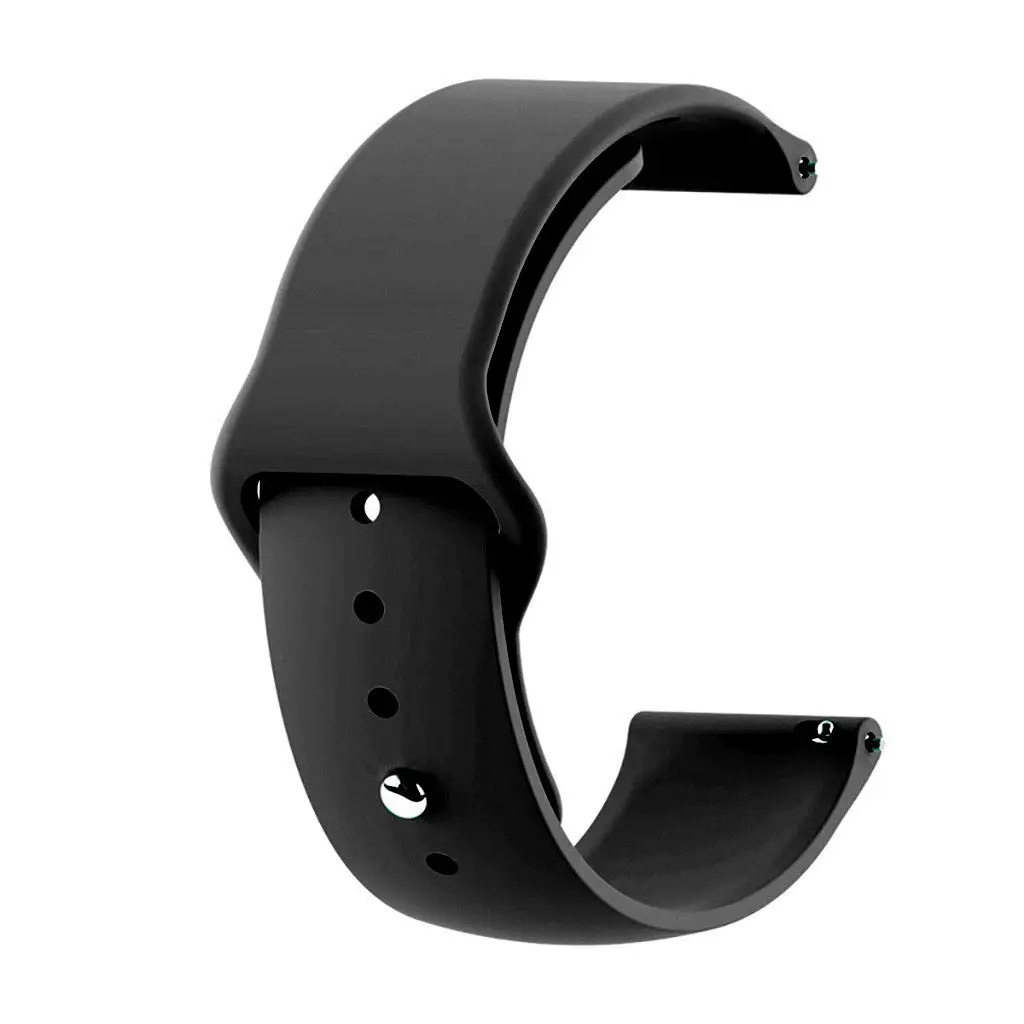

22mm Silicone Smart Watch Band Watch Strap Replacement for Huawei Watch GT 2e/GT2 46mm - Black