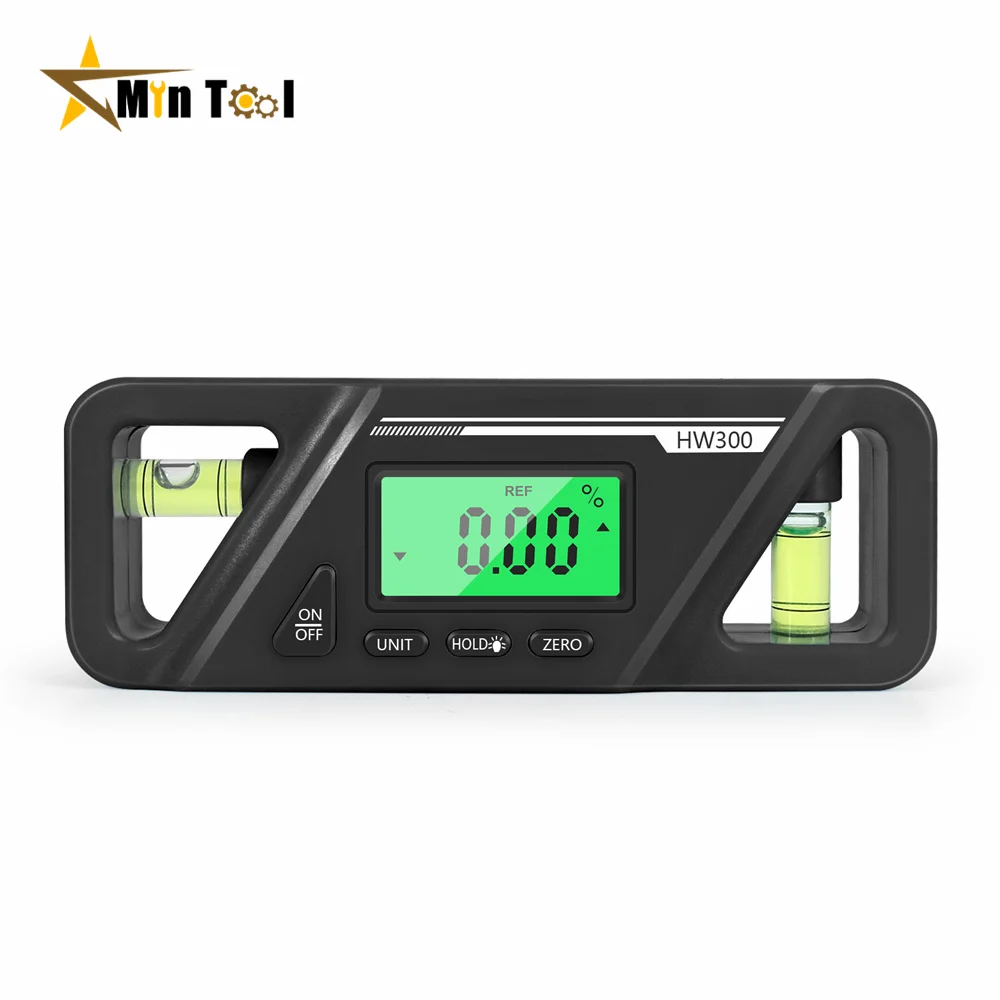 HW-300 90 Degree Ruler Digital Display Inclinometer Level Meter Protractor Angle Meter Measuring Tool