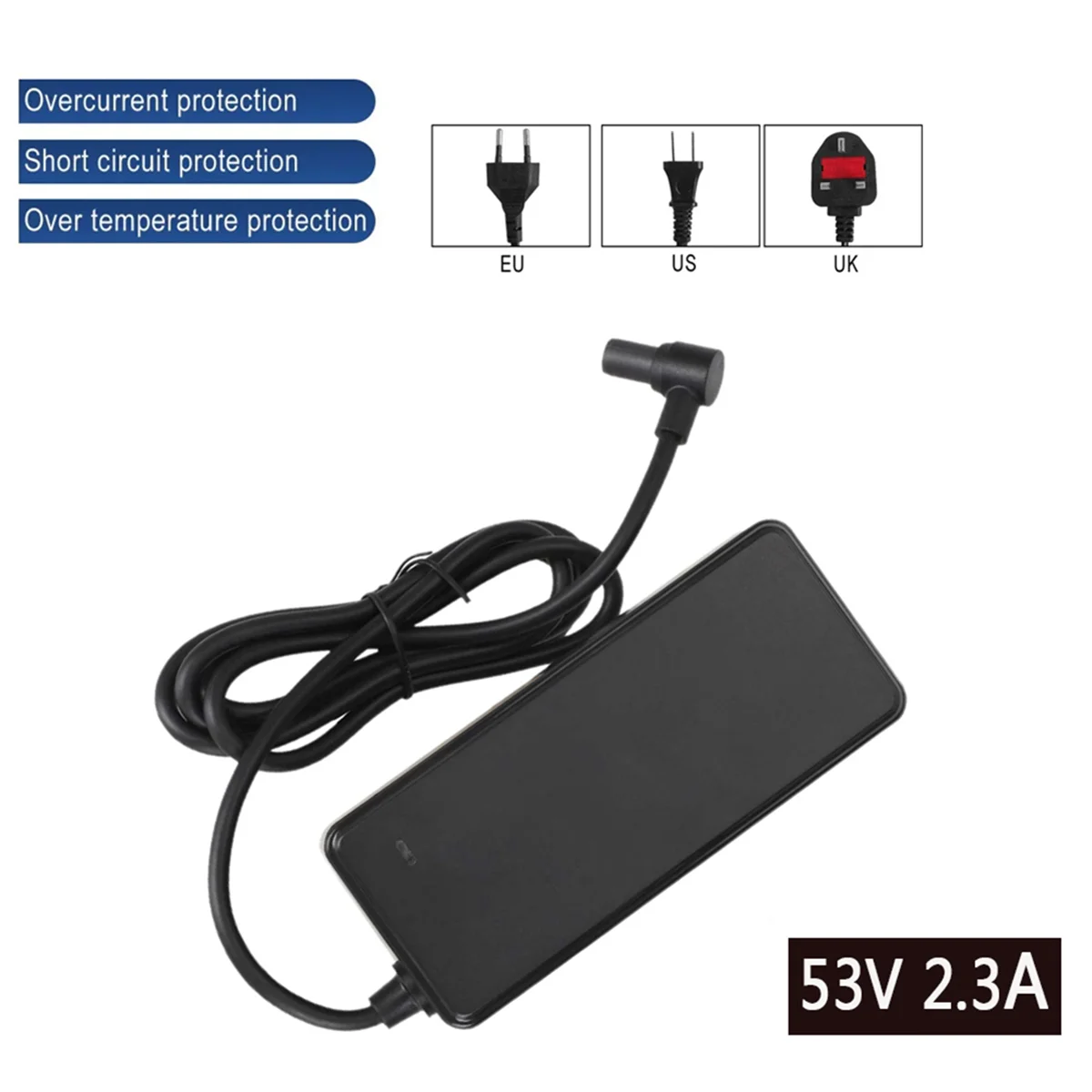 

New 3C-54.6V 2A Charger for 4 Ultra/4 Pro 2nd Gen Electric Scooter Charger Adapter Power Accessories UK Plug