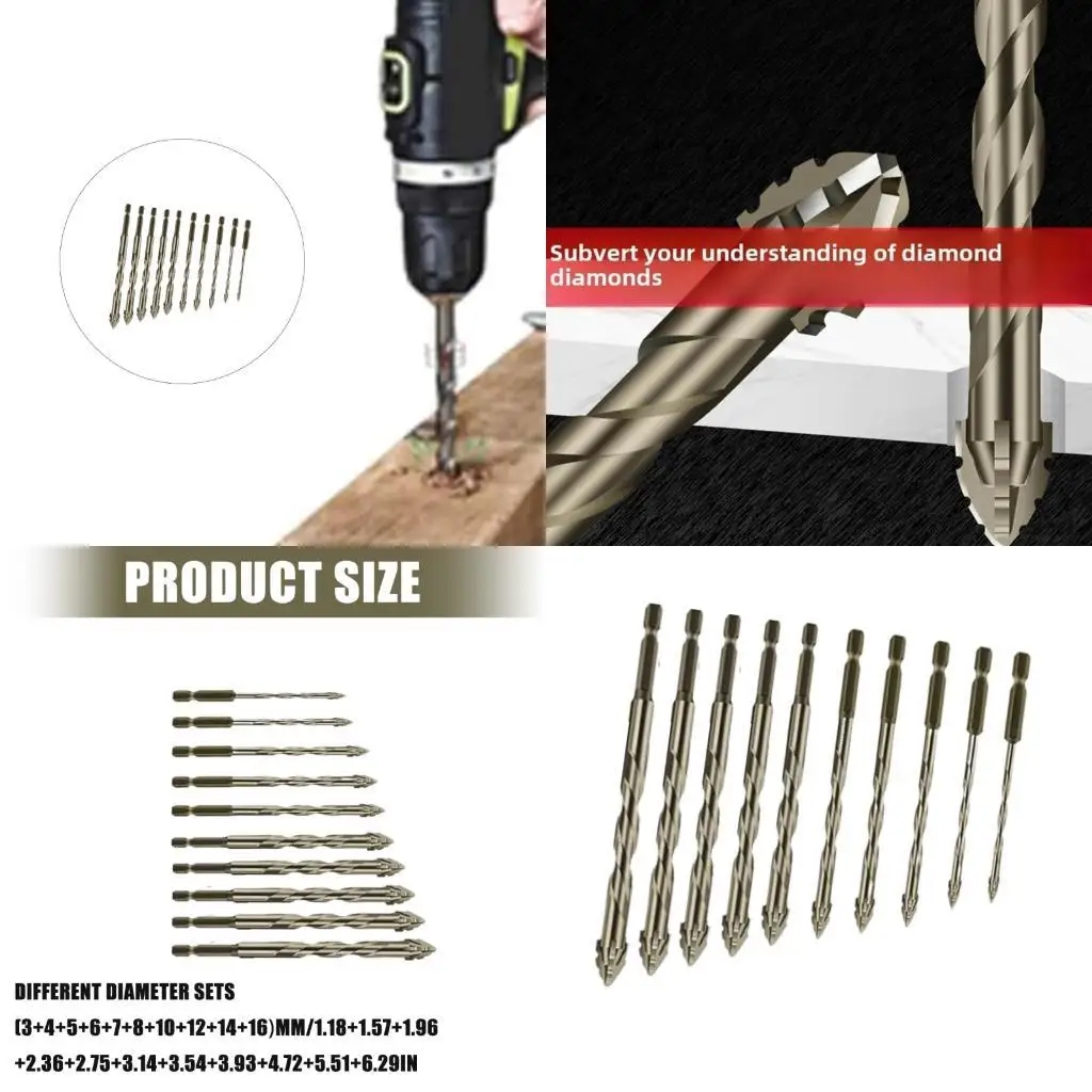 

652f Высокоэффективная гексагональная хвостовика, зубчатая эксцентричная буровая бит для плитки бетон.