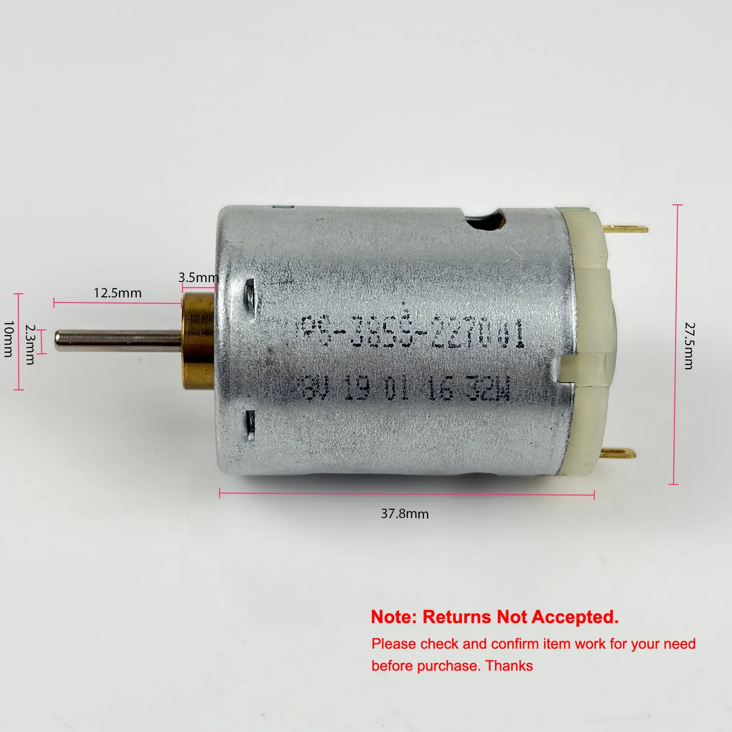RS-385SA-2270 385PA Motor DC  20V 24V 28V 32V High Speed Micro Small Round 27.5mm 385 Electric Motor for Hot Gun Hair Dryer
