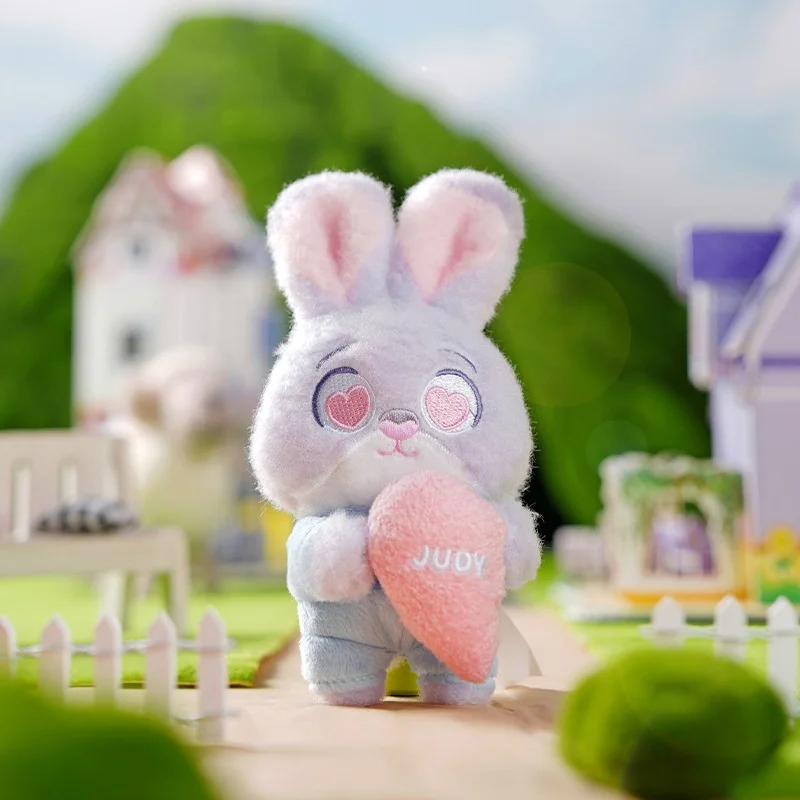 디즈니 Zootopia Judy Nick 마그네틱 플러시 키 체인 여자를위한 정통 배낭 펜던트 선물 박제 동물 장난감